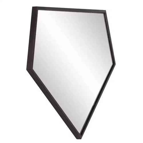 21.75"x17.75" 5-Sided Stainless Steel Framed Wall Mirror Black