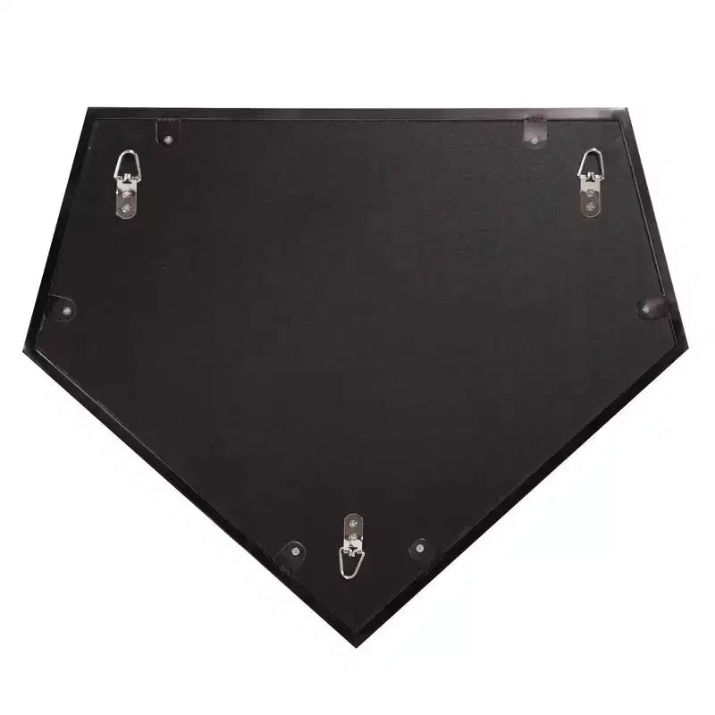 21.75"x17.75" 5-Sided Stainless Steel Framed Wall Mirror Black