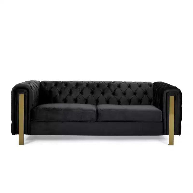 Christopher Knight Home Keyser 83 Velvet Upholstered 3 Seater Sofa