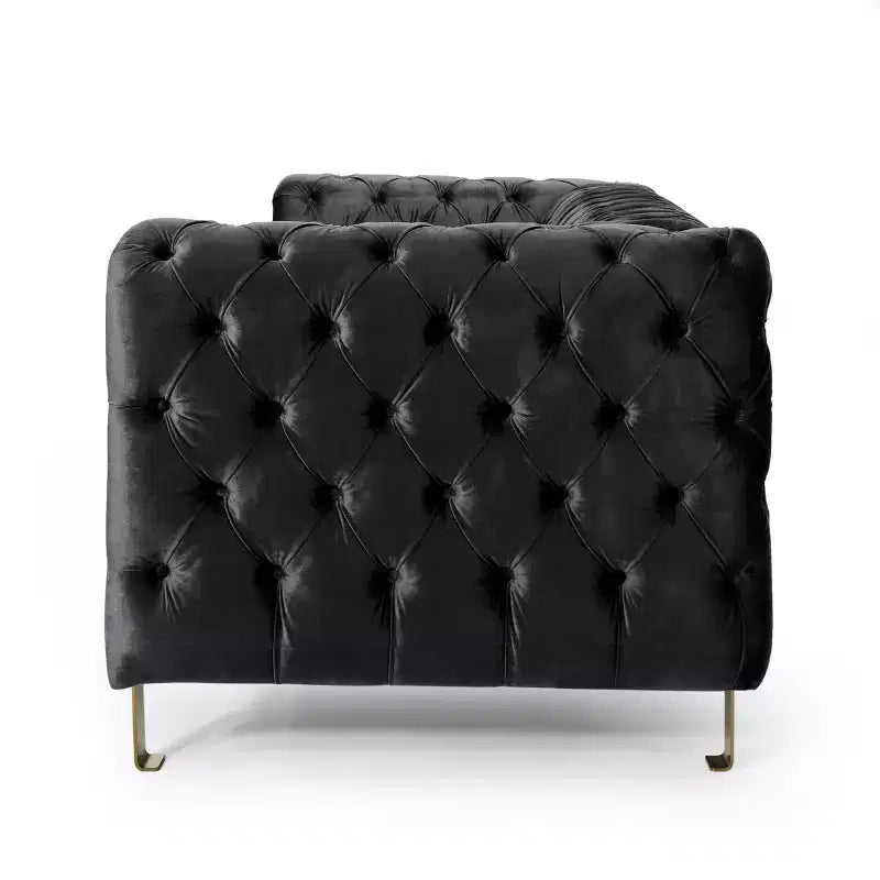 83 Velvet Upholstered 3 Seater Sofa