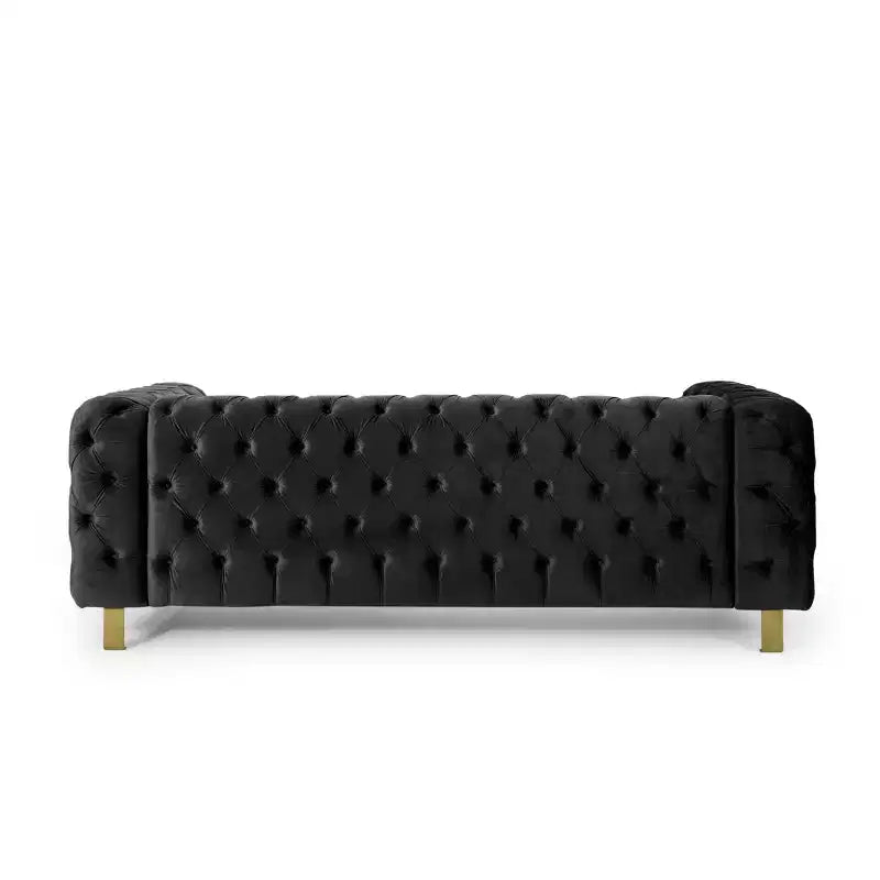 83 Velvet Upholstered 3 Seater Sofa