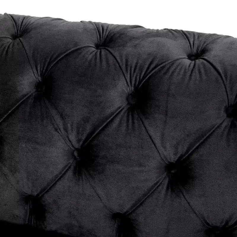 83 Velvet Upholstered 3 Seater Sofa