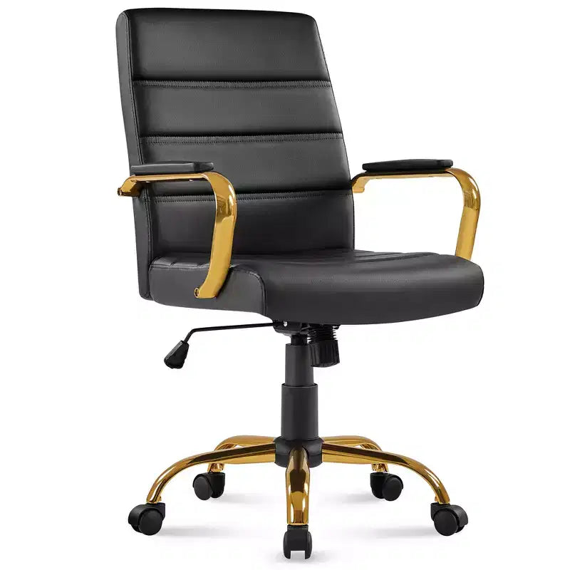 Yaheetech Mid-Back 360 Degree Swivel Office Chair with Adjustable Height Seat