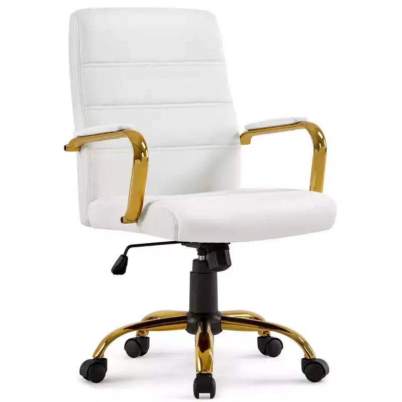 Mid-Back 360 Degree Swivel Office Chair with Adjustable Height Seat
