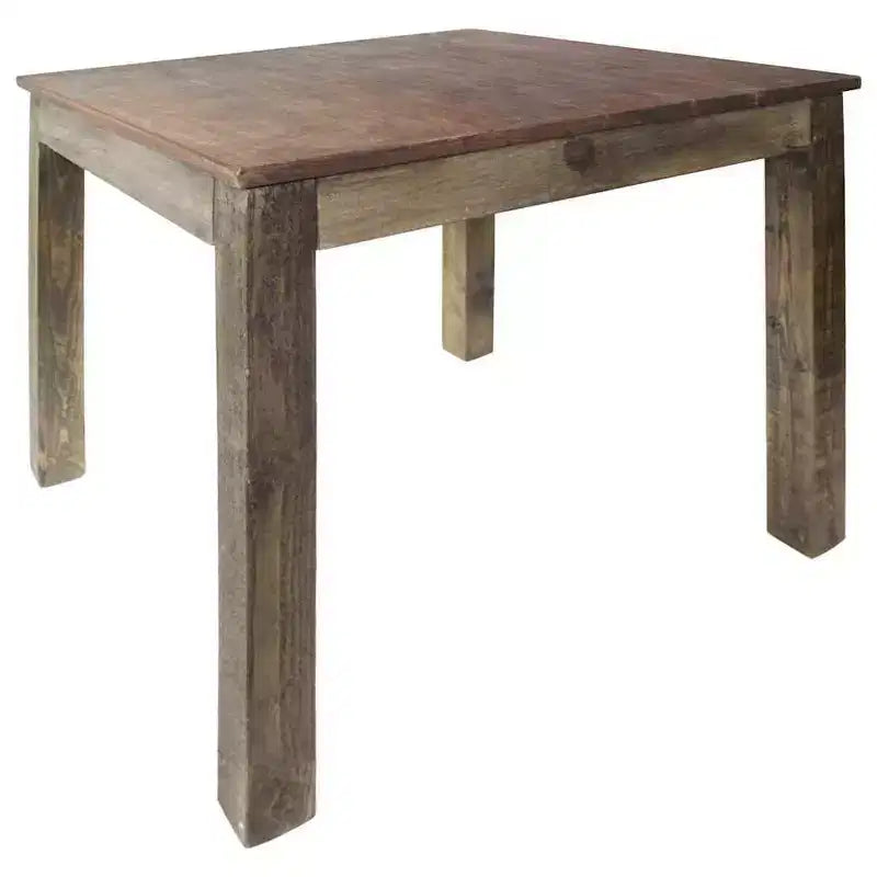 Dining Table Mixed Recycled Wood 32.3x31.5x29.9
