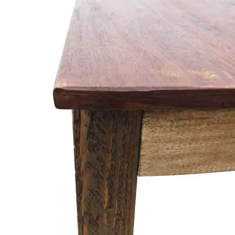 Dining Table Mixed Recycled Wood 32.3x31.5x29.9