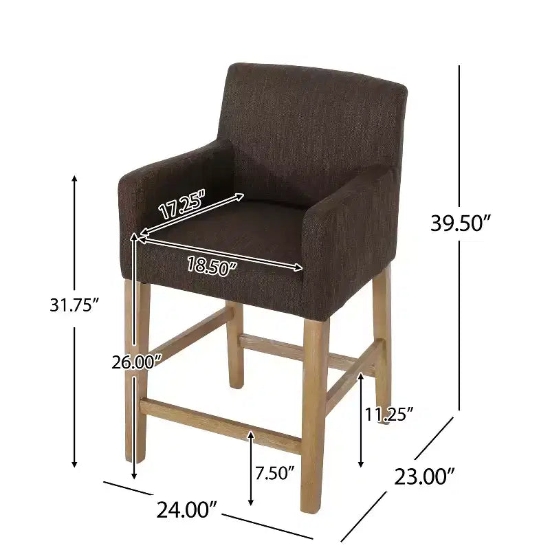 Bar Stool Upholstered Counter Stool Dining Chair Pub Stool