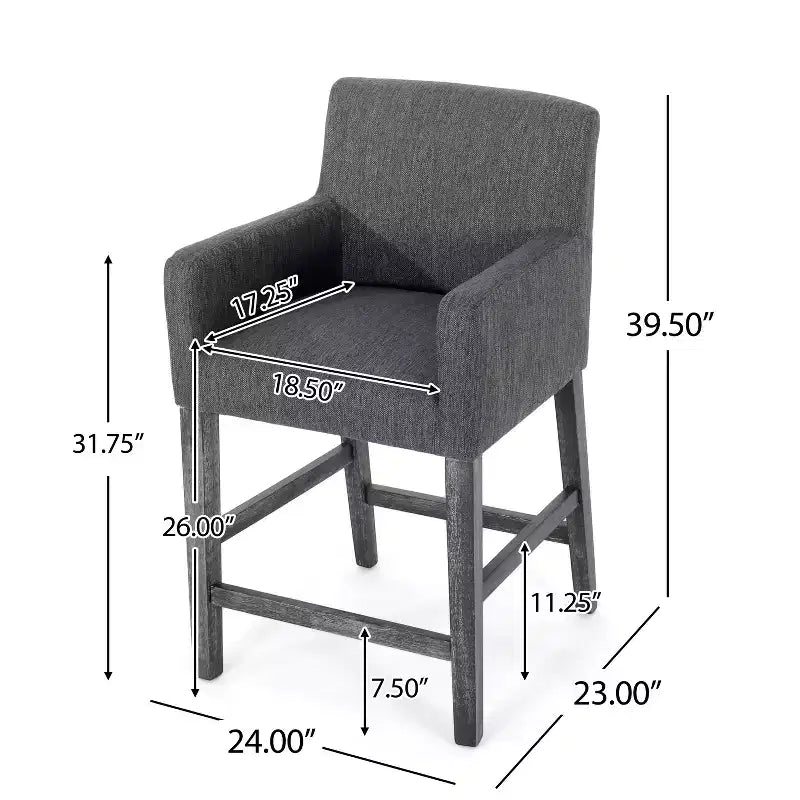 Bar Stool Upholstered Counter Stool Dining Chair Pub Stool
