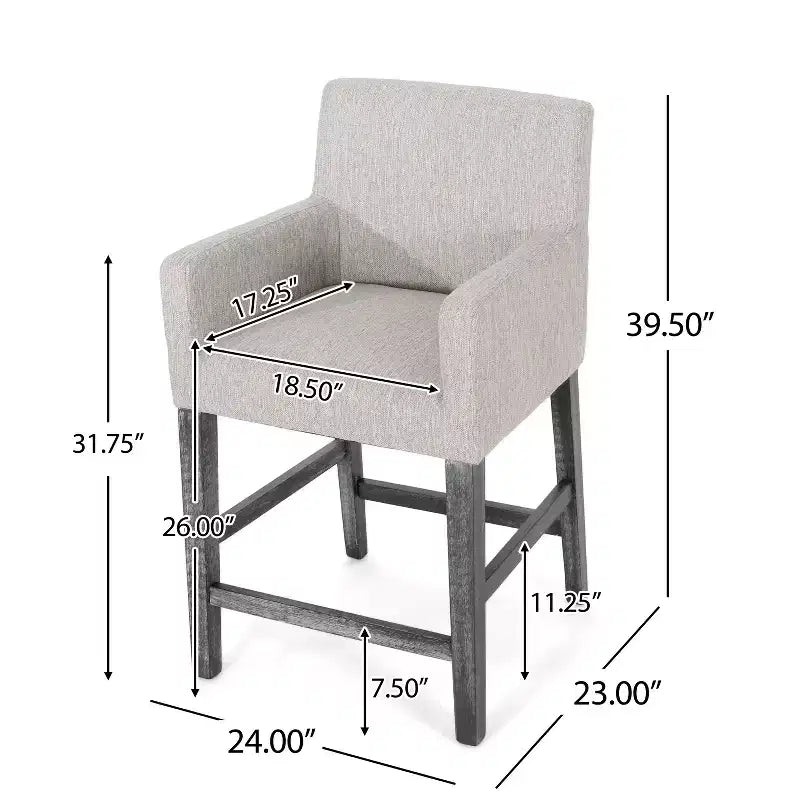 Bar Stool Upholstered Counter Stool Dining Chair Pub Stool