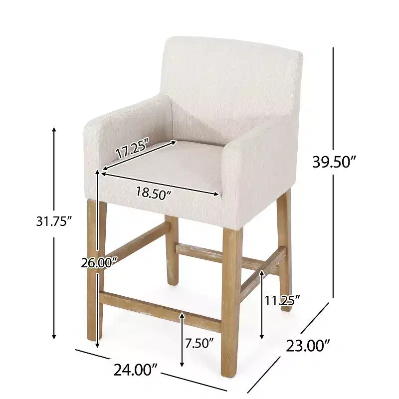 Bar Stool Upholstered Counter Stool Dining Chair Pub Stool