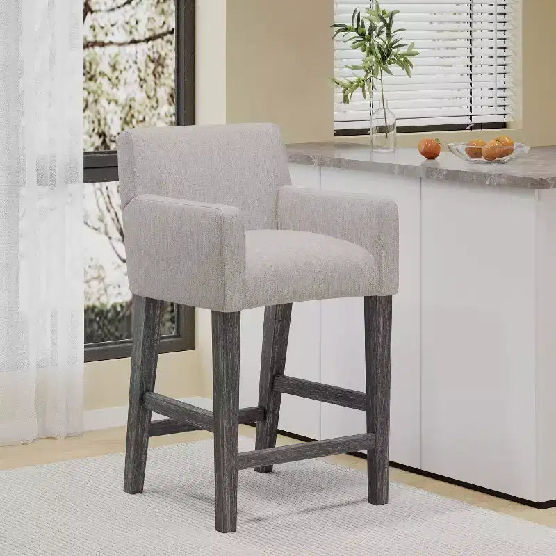 Bar Stool Upholstered Counter Stool Dining Chair Pub Stool