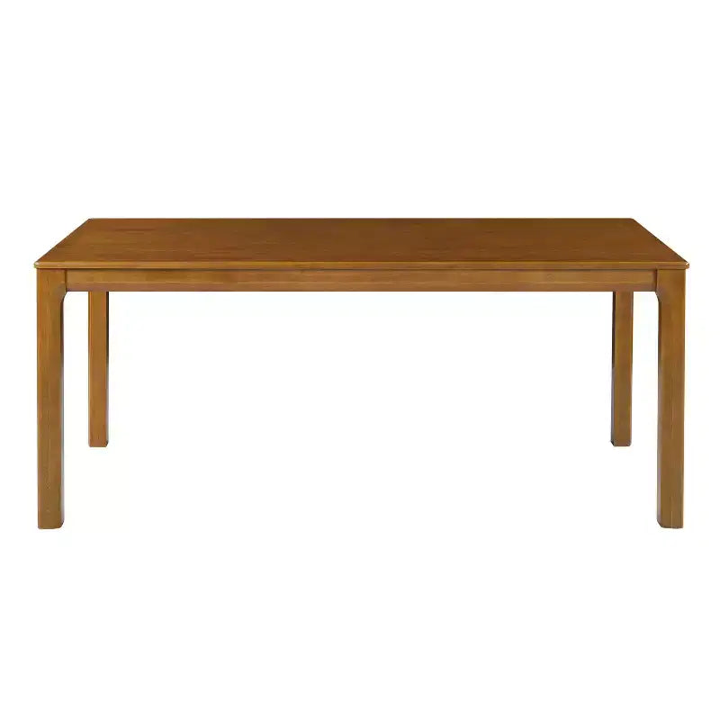 Modern Minimalist 70 Solid Rubber Wood Rectangular Dining Table