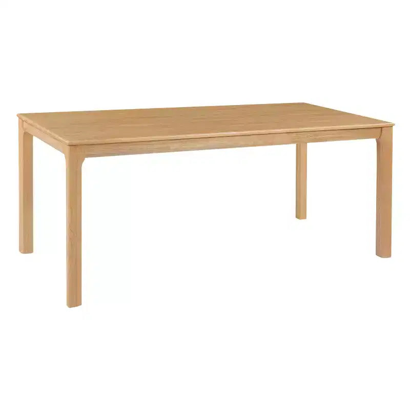 Modern Minimalist 70 Solid Rubber Wood Rectangular Dining Table