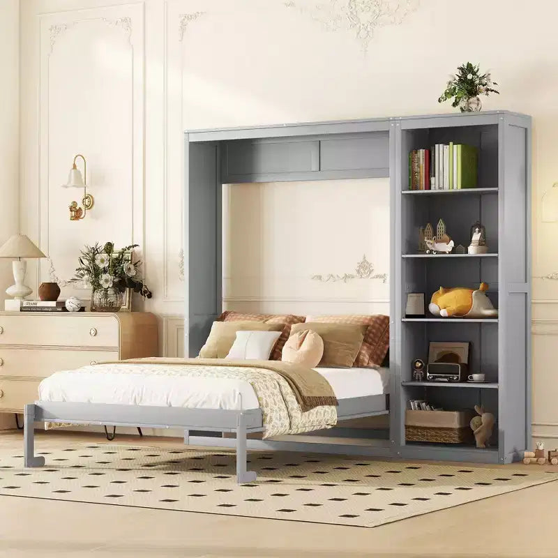 Holbrook Murphy Bed Wall Bed with Shelves