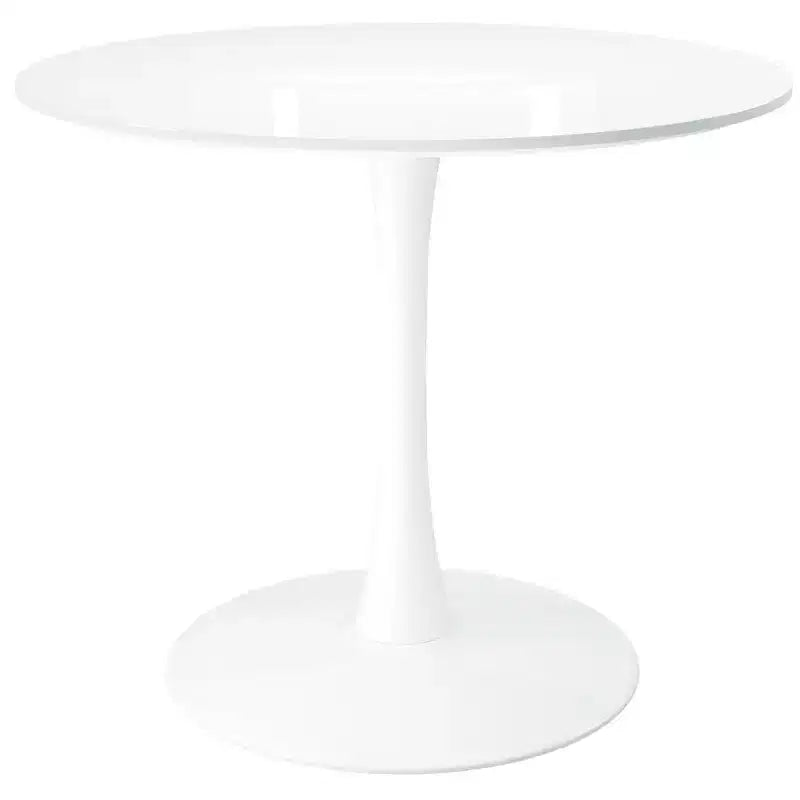 HomeRoots 36 White Metal Dining Table