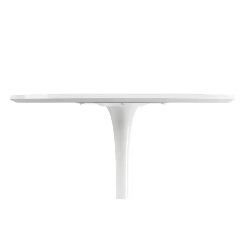 36 White Metal Dining Table