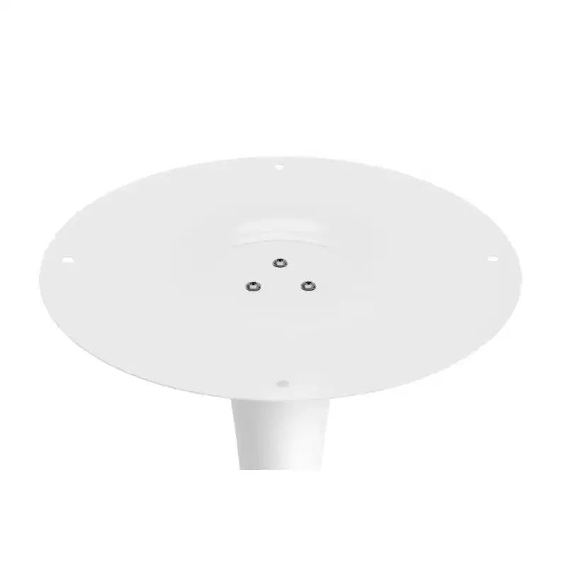 36 White Metal Dining Table