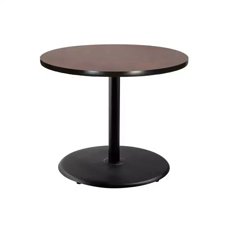 Hampden Furnishings 30" Bennet Collection Round Dining Table Black/Mahogany