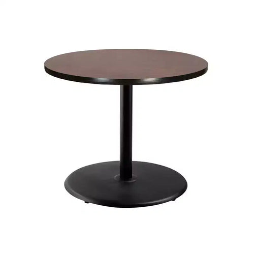 Hampden Furnishings 30" Bennet Collection Round Dining Table Black/Mahogany