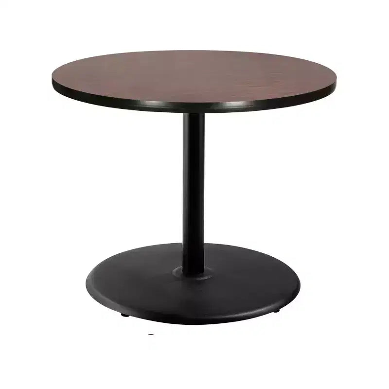 30" Bennet Collection Round Dining Table Black/Mahogany