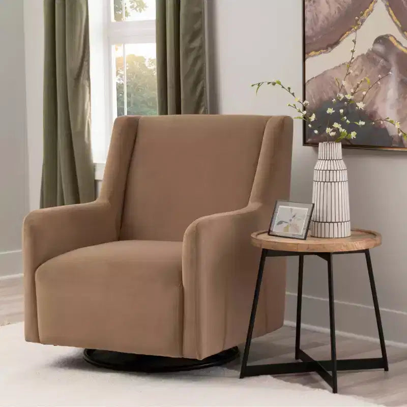 Swivel Rocker Chair Brown