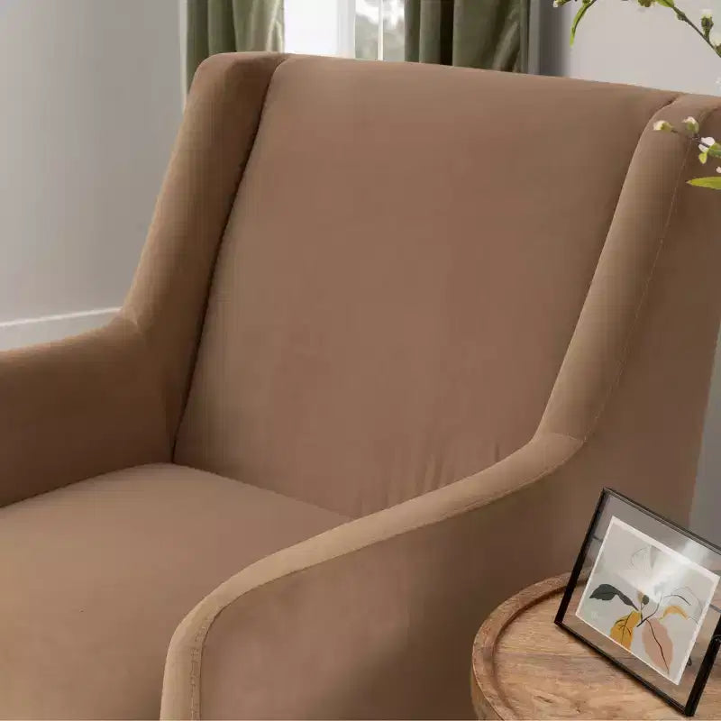 Swivel Rocker Chair Brown