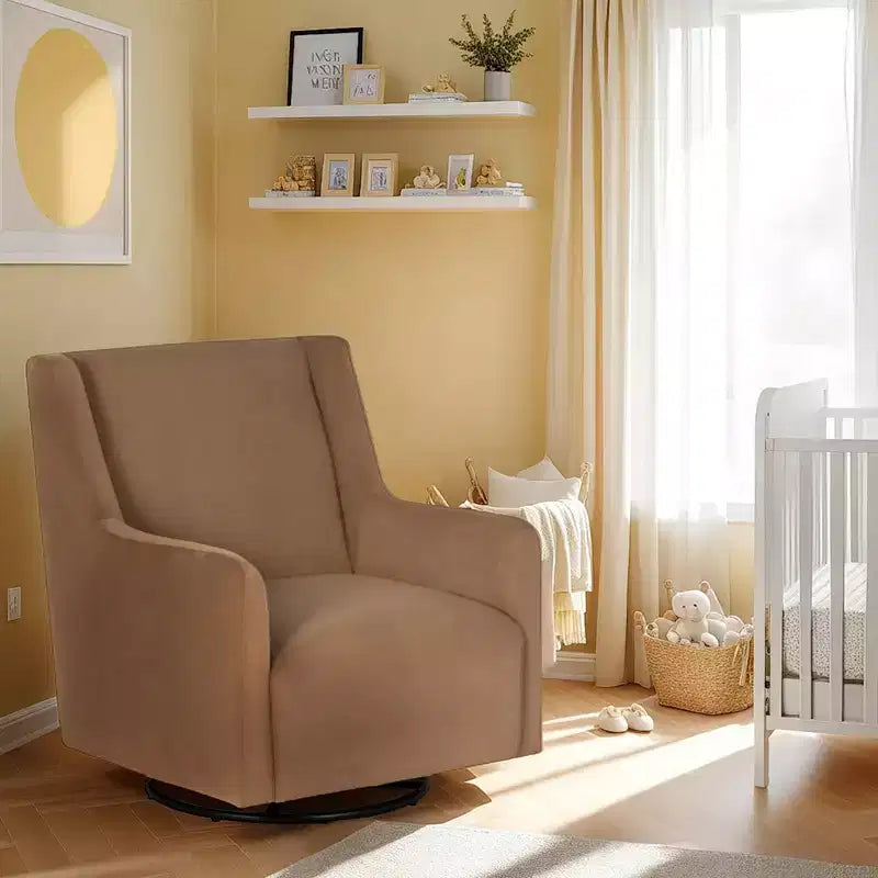 Swivel Rocker Chair Brown