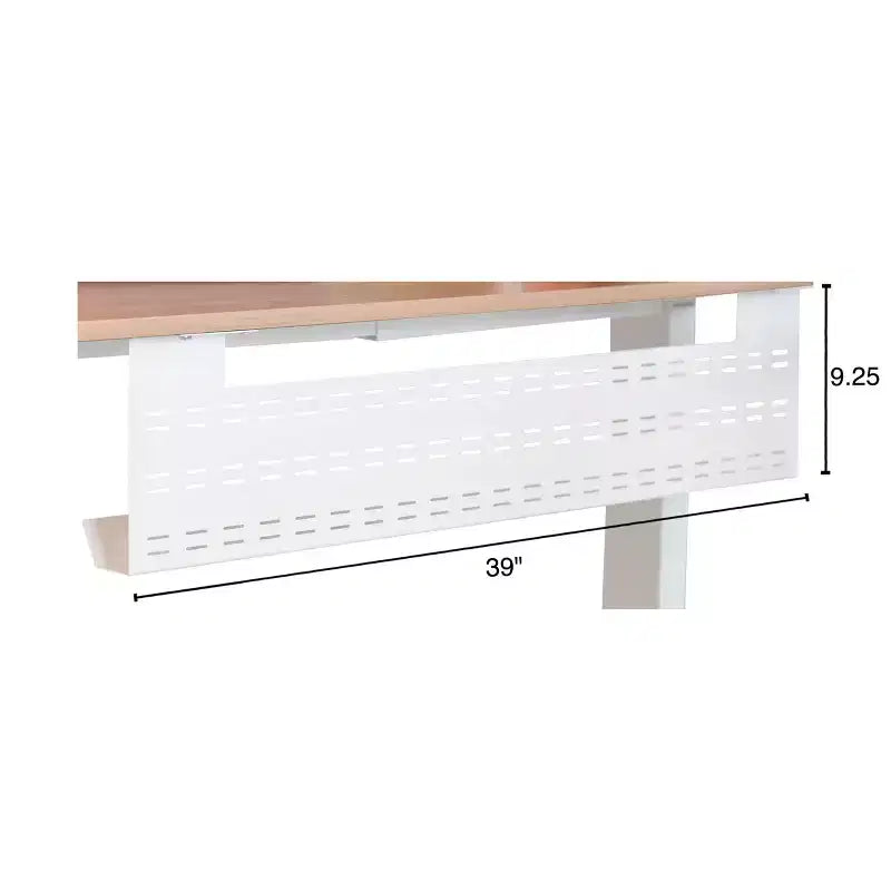 Under Desk Cable Management Tray Black Horizontal Computer Cord Raceway and Modesty Panel