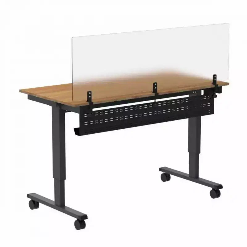 Under Desk Cable Management Tray Black Horizontal Computer Cord Raceway and Modesty Panel