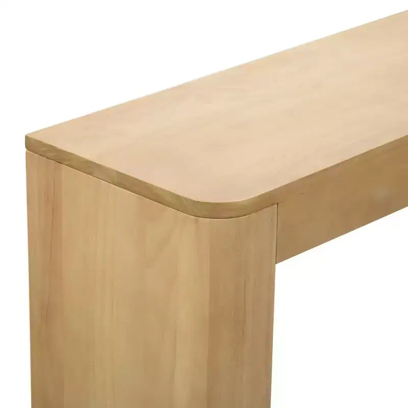 46 Solid Wood Console Table, Conture Rounded Edge Sofa Table, Narrow Entryway Table, Console Tables for Entryway