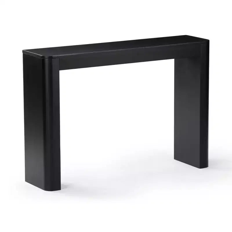 46 Solid Wood Console Table, Conture Rounded Edge Sofa Table, Narrow Entryway Table, Console Tables for Entryway