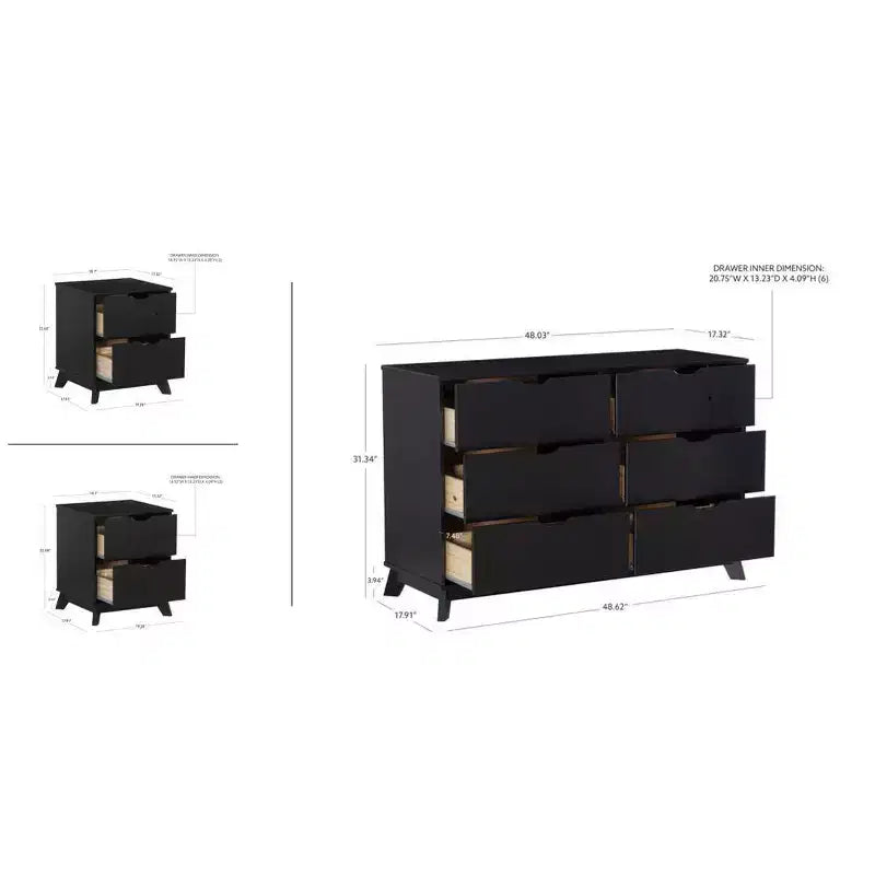Dresser and 2 Nightstands