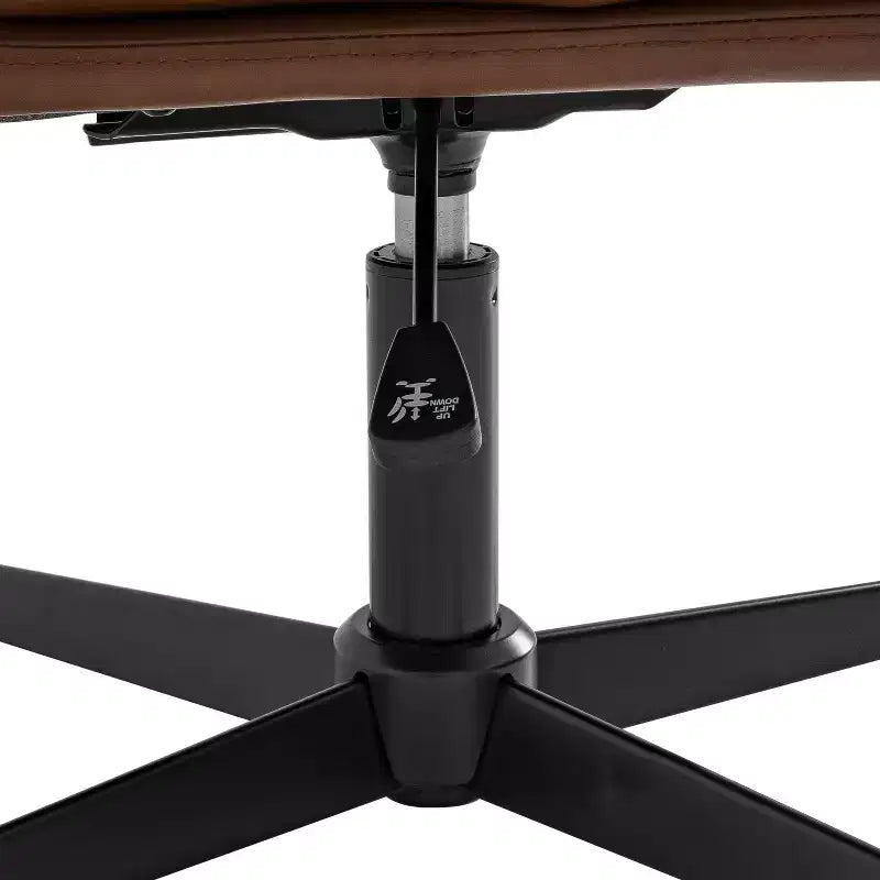 Commercial Mid-Back Padded Upholstered Armless Stationary Task Office Chair with Adjustable Height, Swivel Function, and Frame