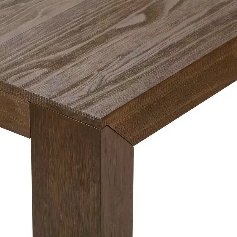 72 Modern Dining Table for 6, Solid Wood Rectangular Dining Table for Kitchen/Dining Room